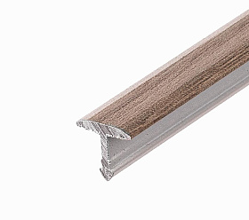 Порог (стык) Русский профиль Т-образный декорированный, 13*2700 мм, Дуб камелия